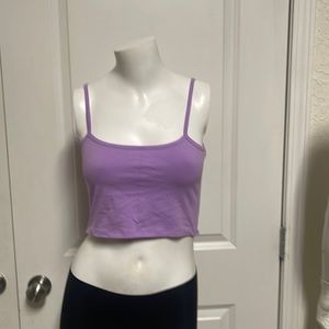 Purple strap cami top